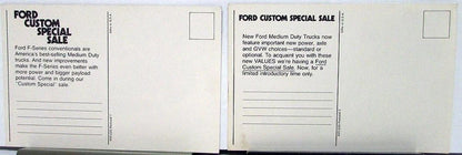 Set of 2 Postcards for Ford F Series Medium Duty Trucks (1974)
