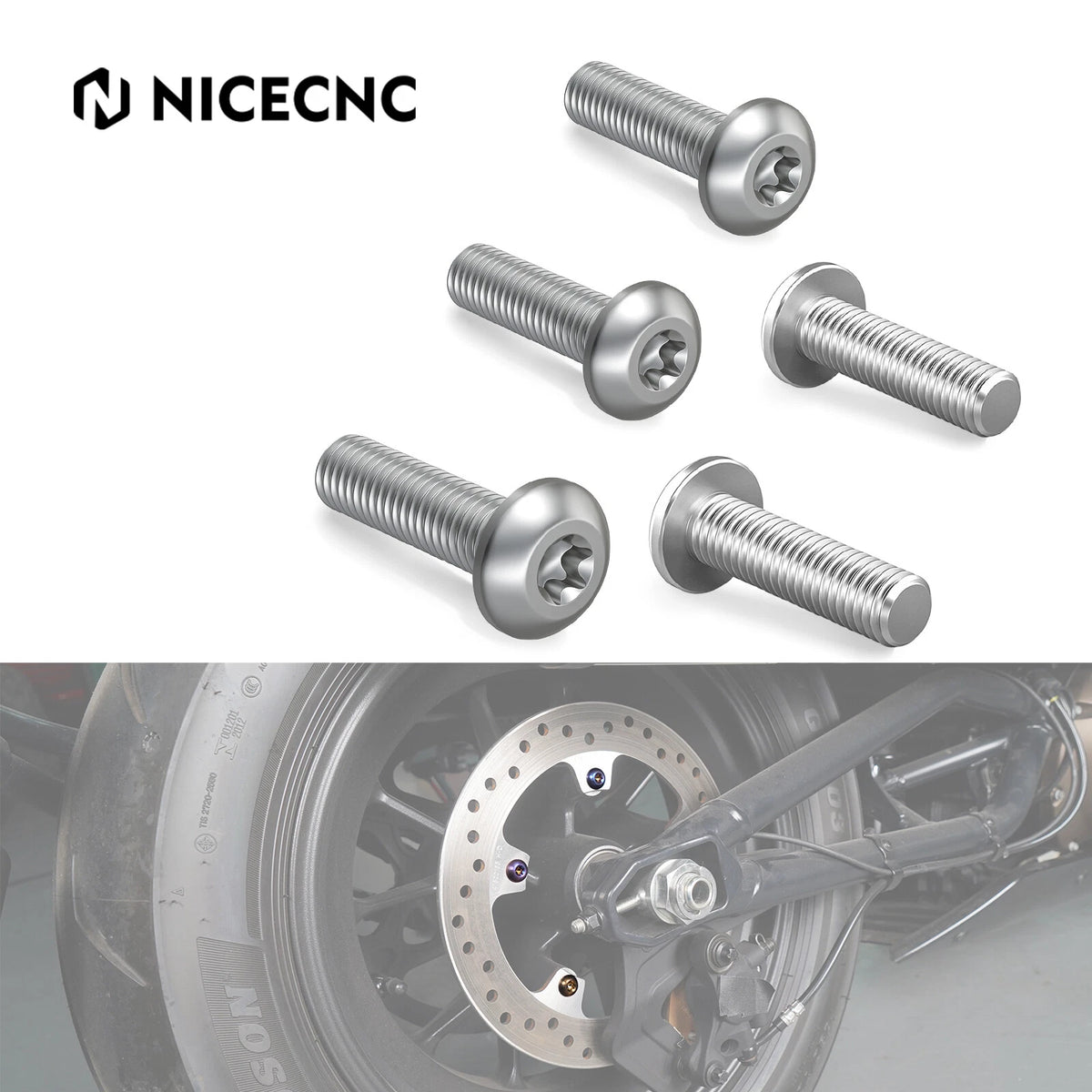 Rear Brake Rotor Hardware Bolts for Harley Pan America 1250 (2021–2024)