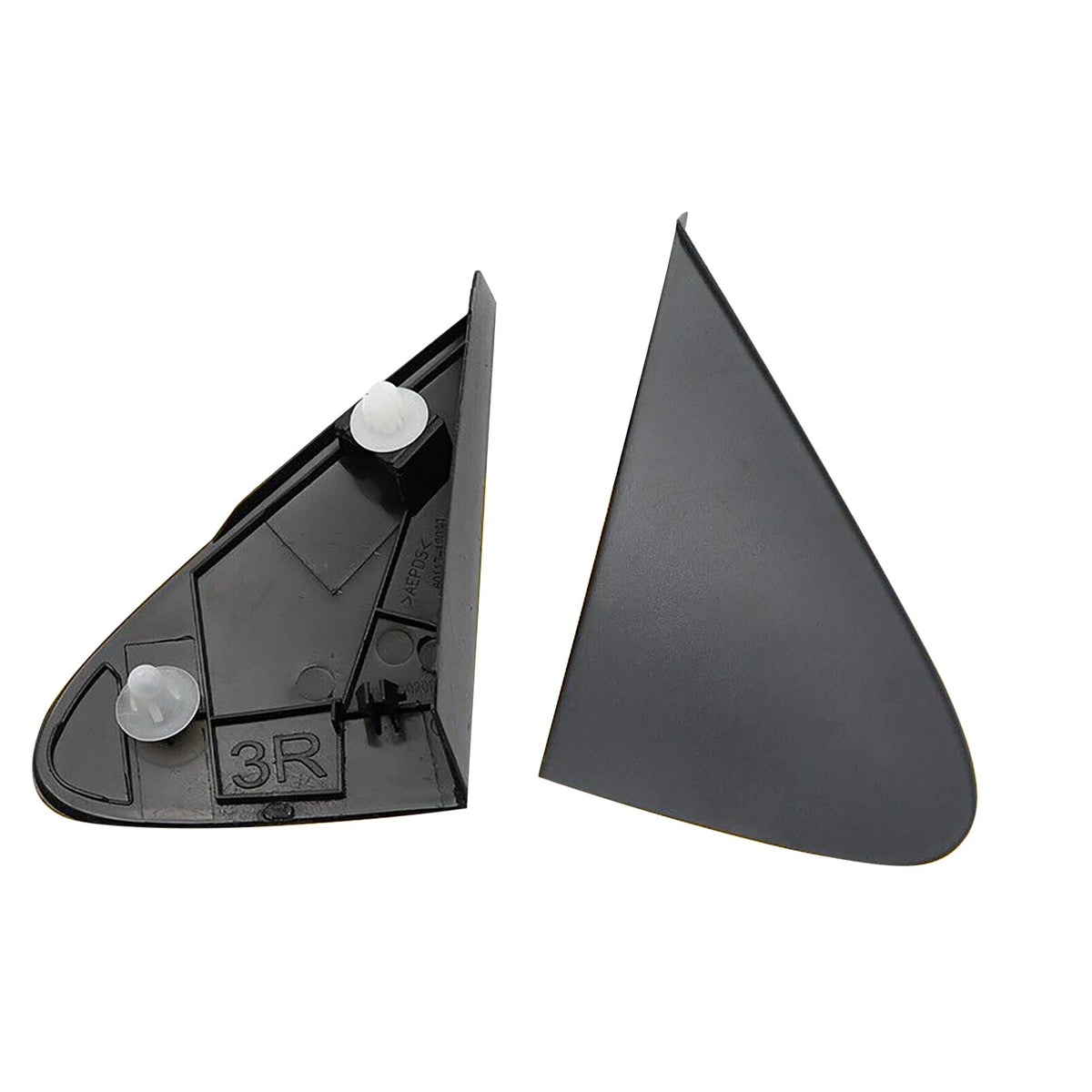 2X Black Side View Mirror Corner Cover for Toyota Corolla (2008–2013)