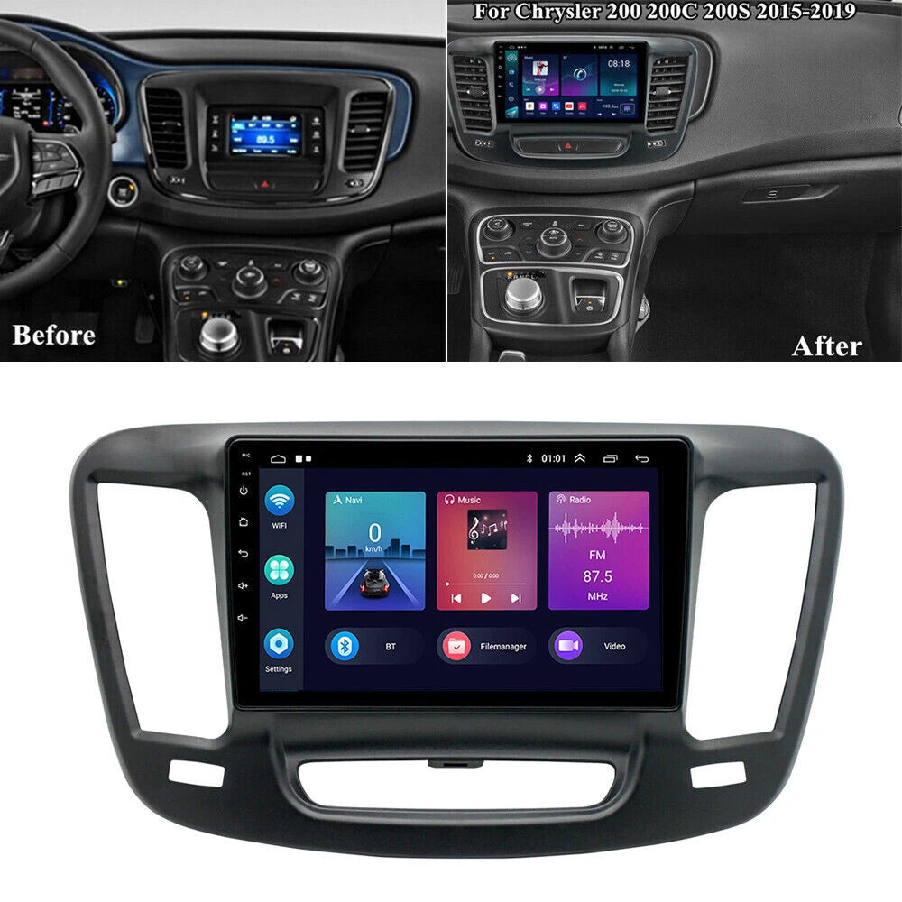 Android 13 Stereo Radio GPS Navigation for Chrysler 200 (2015–2019)