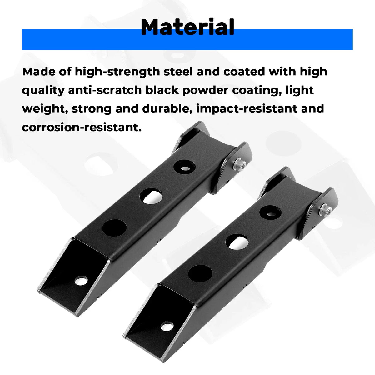 Pair Rear Tailgate Door Hinges for Jeep Wrangler JK (2007–2018)