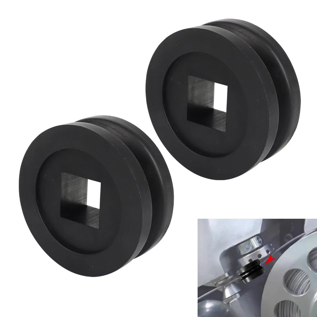 Set of 2 Rubber Drive Wheels for Cable Lasher C, C2, J, J2