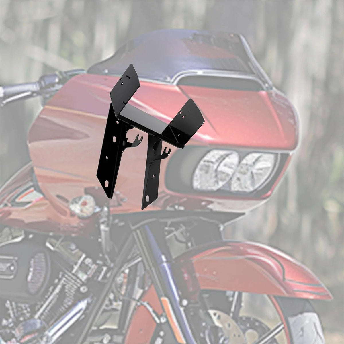 Front Fairing Radio Caddy Mount Bracket for Harley Touring Road Glide (1998–2013)