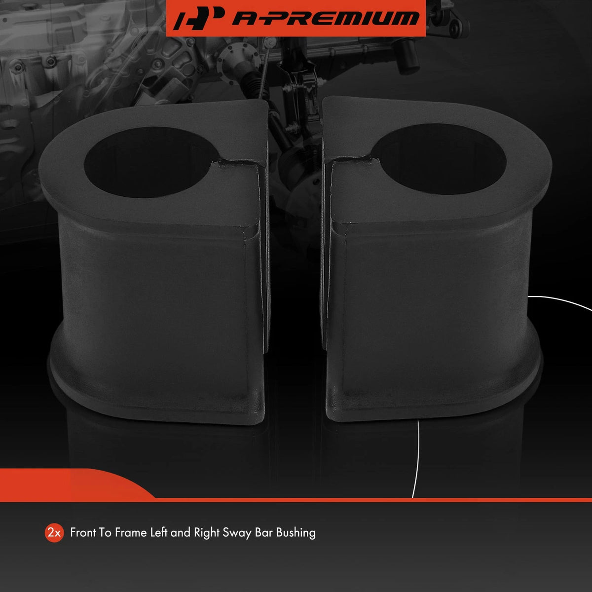 2X Front To Frame Sway Bar Bushing for Hyundai Sonata (2002) Kia Optima (2001–2004) 5501343, 5481339001, BSK60130PR, K90612