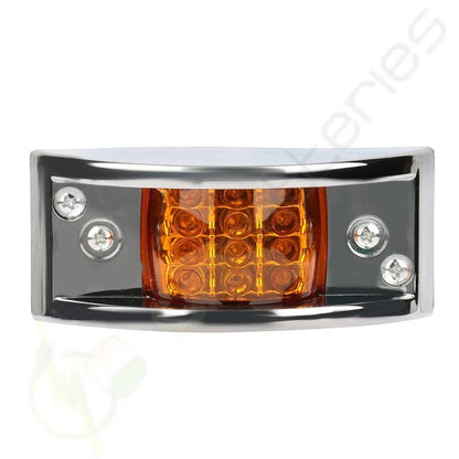 5X Yellow Side Signal Turn Lights for Pickup Lorry Truck Trailer + 5X Red