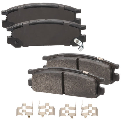 Set of Rear Semi-Metallic Brake Pads for Subaru Legacy (1990–1999)