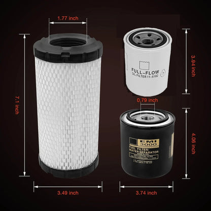 Fuel Filter Set of 2 for Thermo King Tripac APU or Evolution (11-6182, 11-9059, 11-9342)