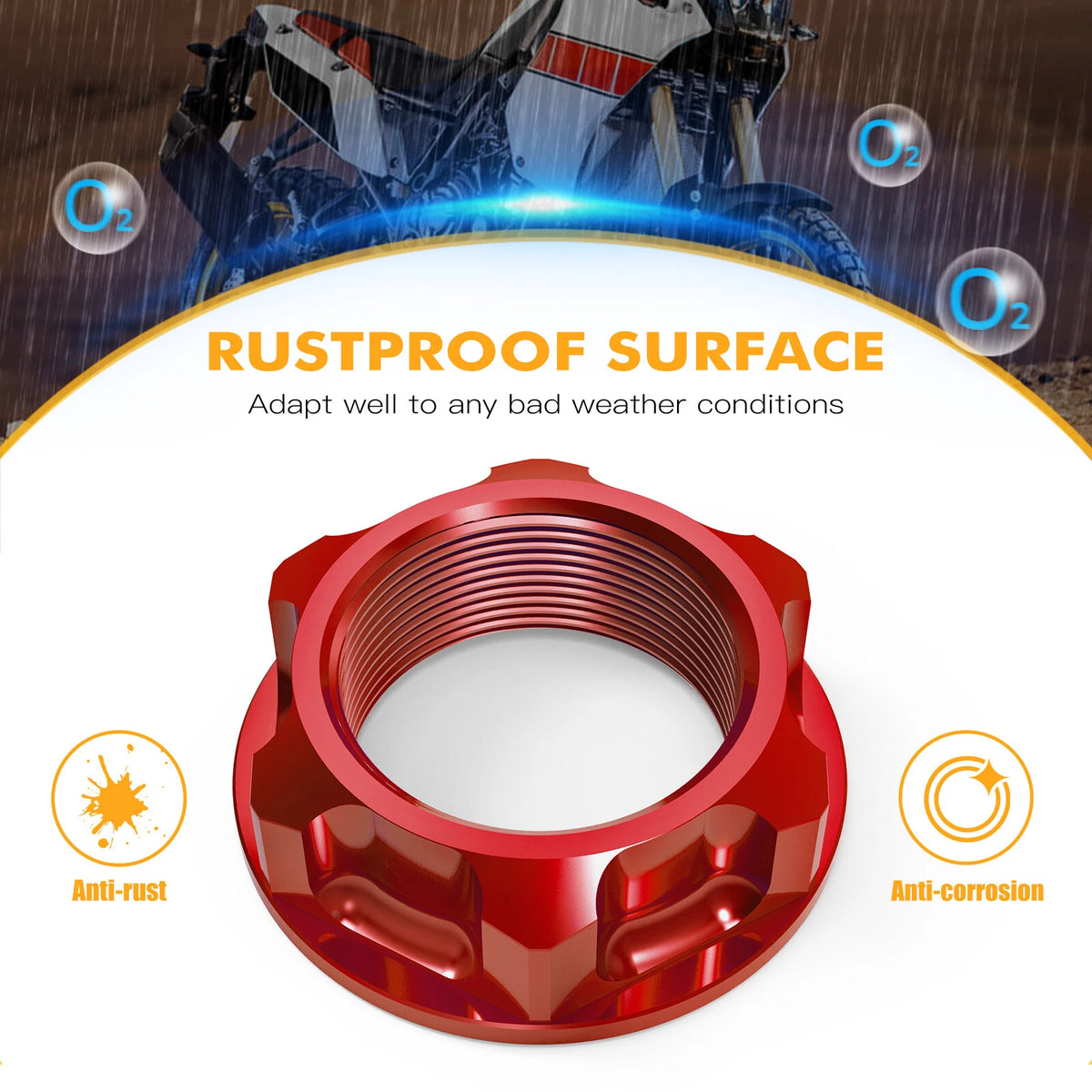 Steering Stem Nut Bolt for Honda CR85R CRF150R CRM250 XR230 XR250 XR400