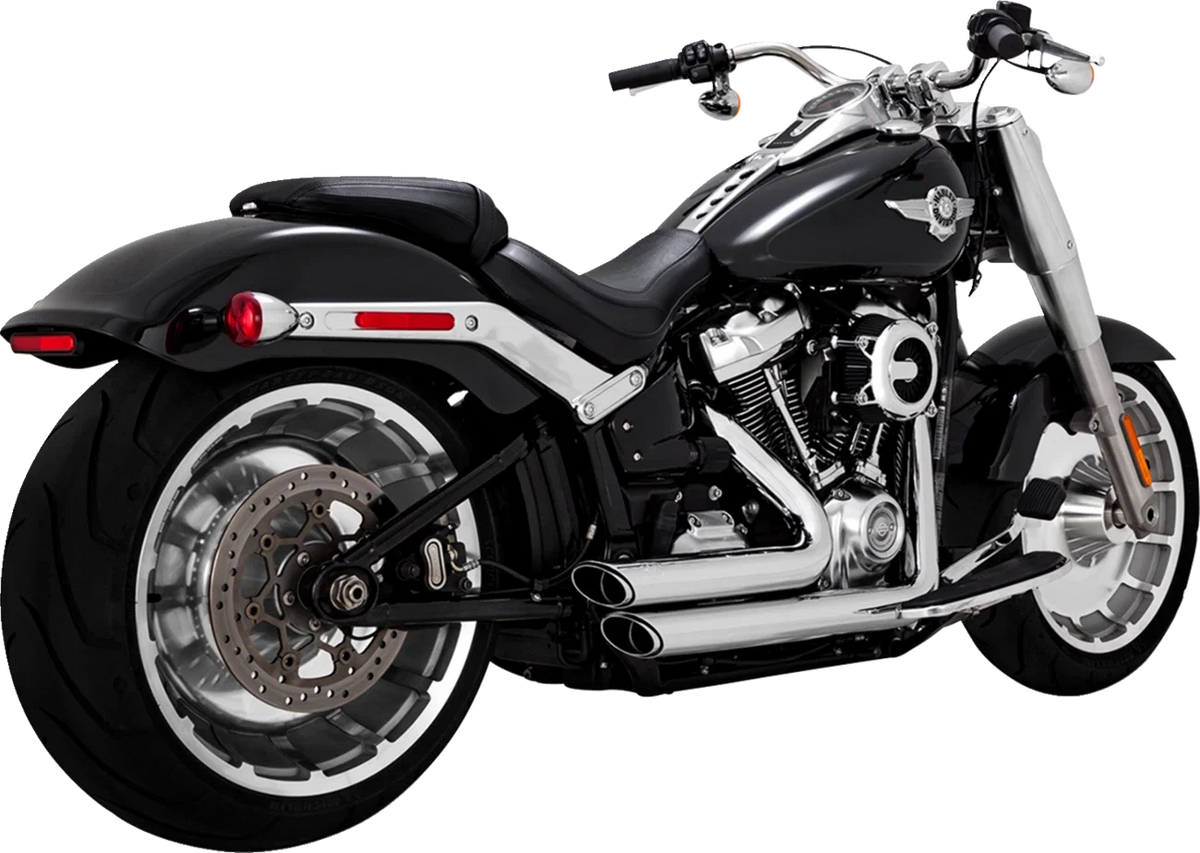 Vance & Hines Shortshots Chrome Exhaust for Harley Softail FXDR Fat Bob (2018–2022)