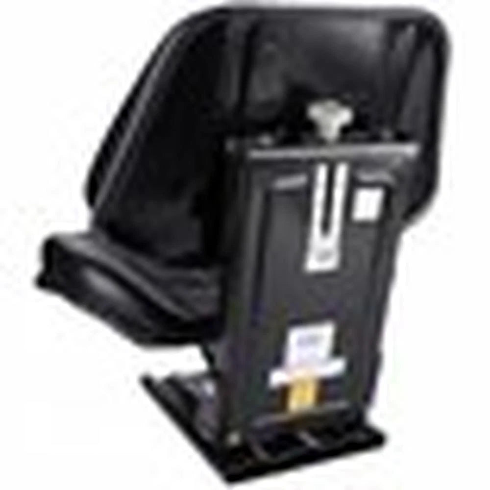 Low Back Seat for Allis Chalmers (Fits All Models) Black Vinyl, Mechanical Suspension