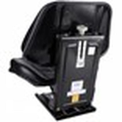 Low Back Seat for Allis Chalmers (Fits All Models) Black Vinyl, Mechanical Suspension