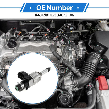 Fuel Injector No. 16600-9BT0B for Nissan Frontier (2020–2024) 1 Pc Black