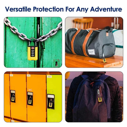 2 Pack TSA Approved Luggage Locks Combination Travel Padlock