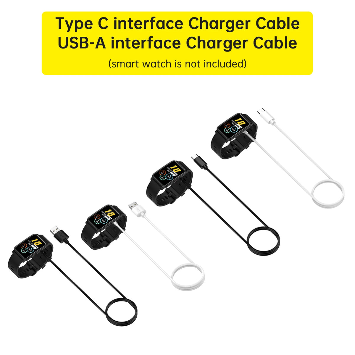 Charging Cable Band for Watch Fit 3/2/SE/Mini (S003-A080-SetB)