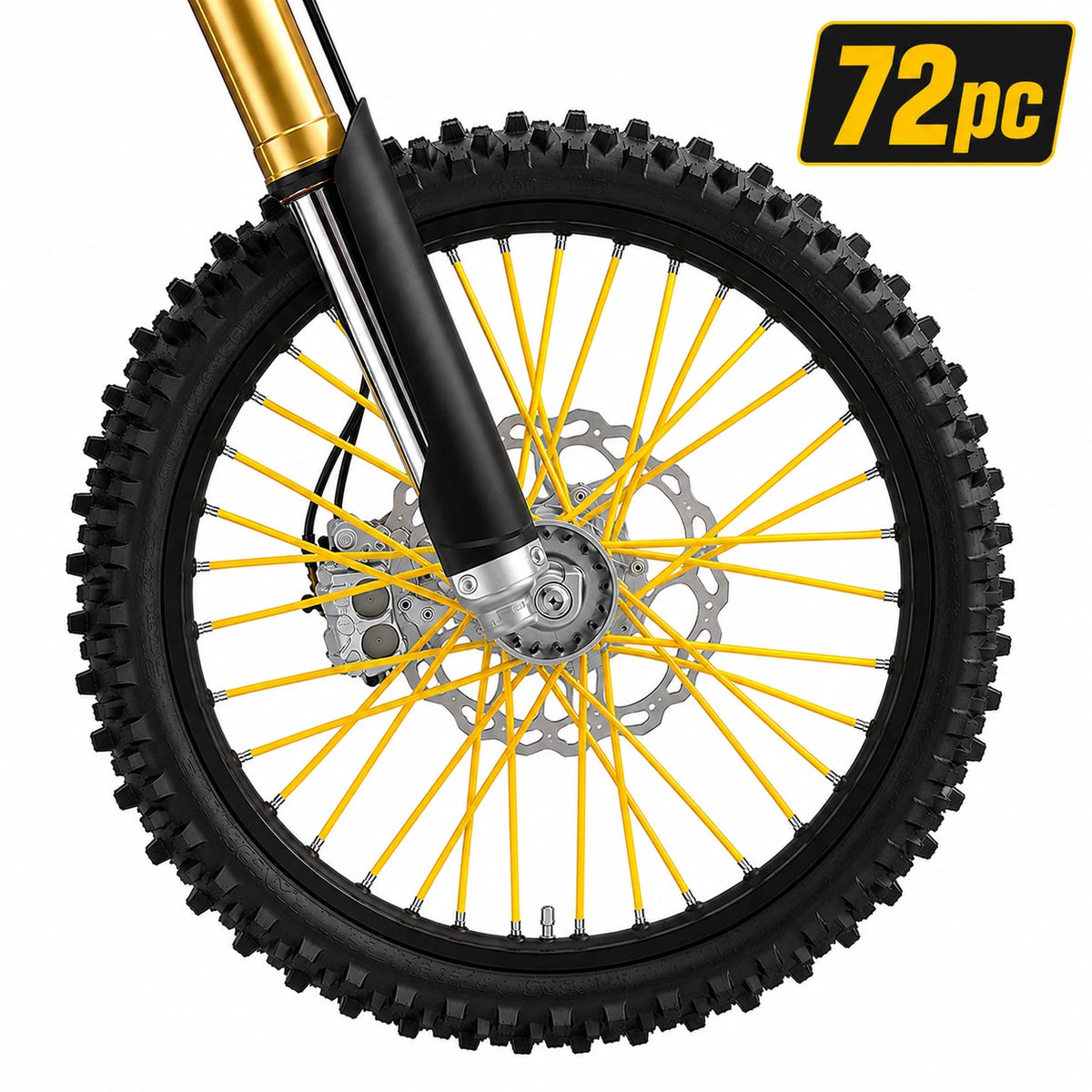 Yellow Wheel Rim Spoke Covers for Peugeot XP6 50 XPS 50