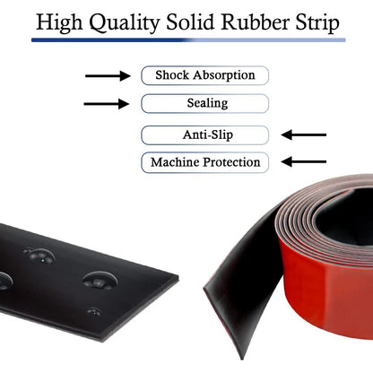 2" Wide Neoprene Rubber Strips Self Adhesive (20' Long)