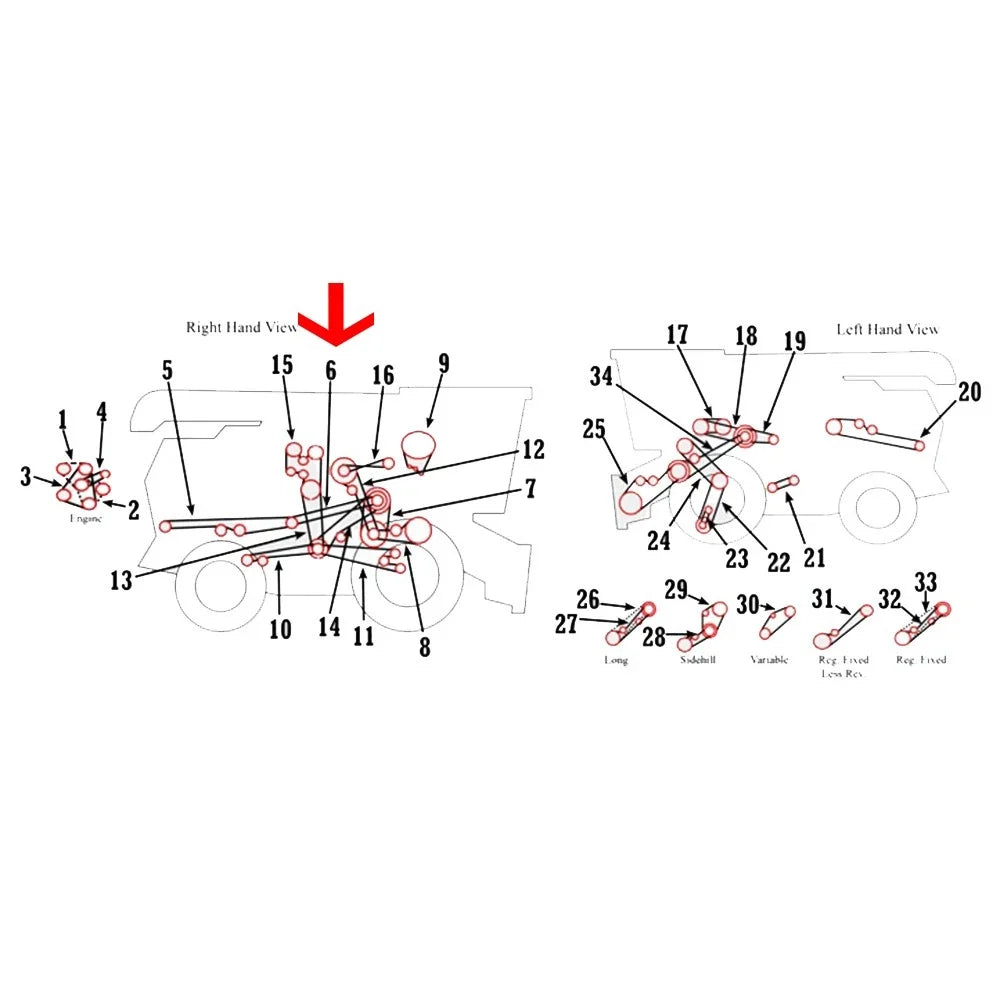 Straw Chopper Belt for John Deere Combine (AMH101436, H101436)