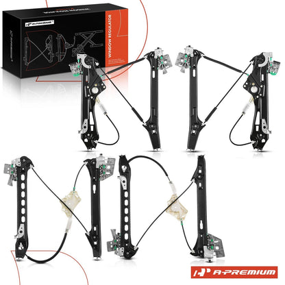 Power Window Regulator Set for Mercedes-Benz CLS550 CLS63 AMG (2197200946, 2197201046, 2197300746, 2197300846)