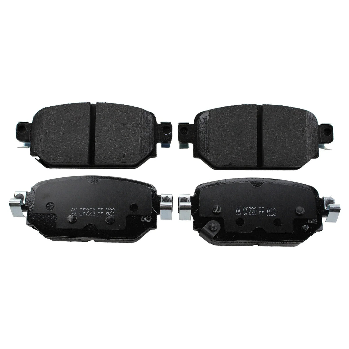 Set of 4 Akebono ProACT Rear Ceramic Brake Pads for Mazda 3 (2017–2018) & CX-3 (2019–2020)