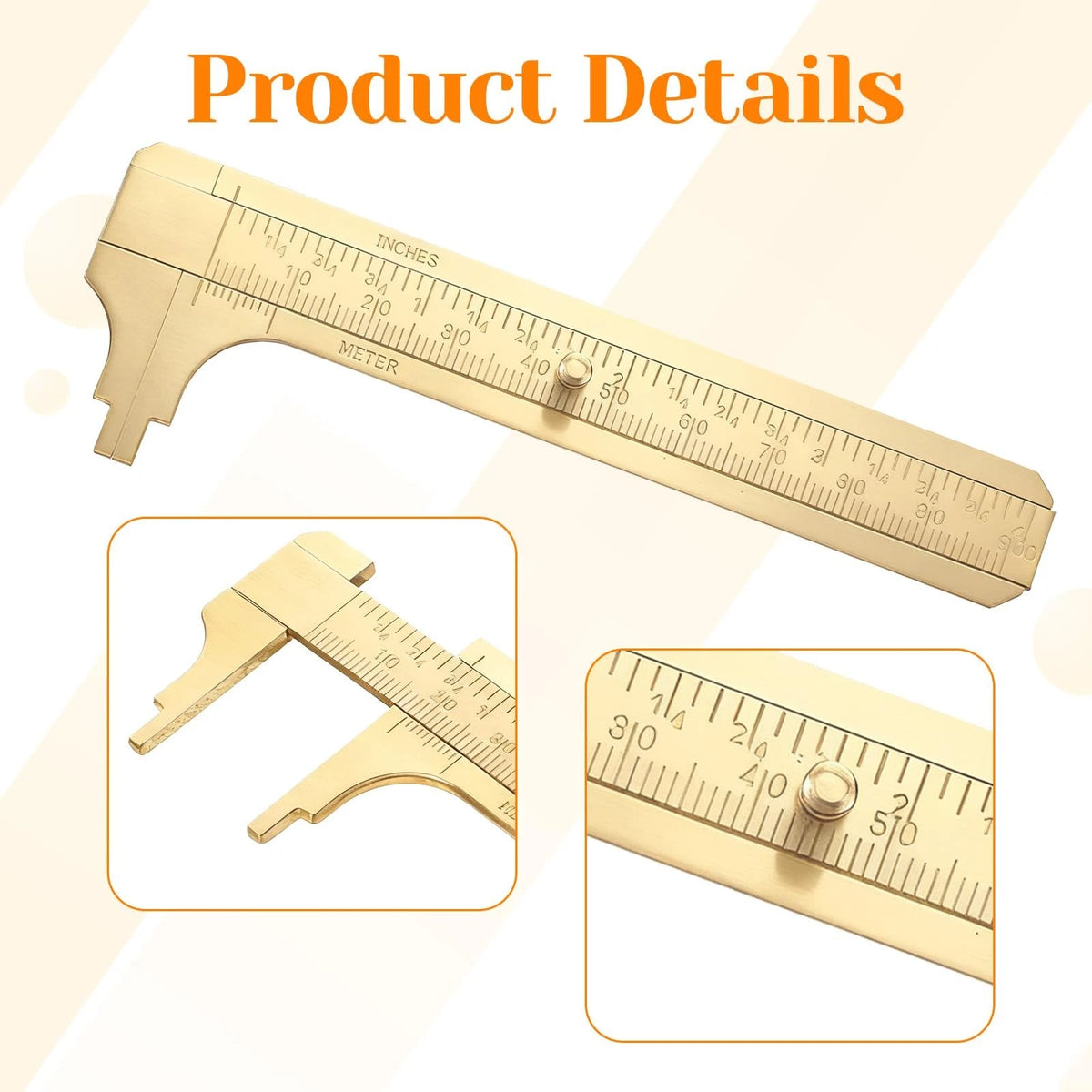 2X Pocket Vernier Caliper Ruler 3.15" & 3.94" Mini Tool