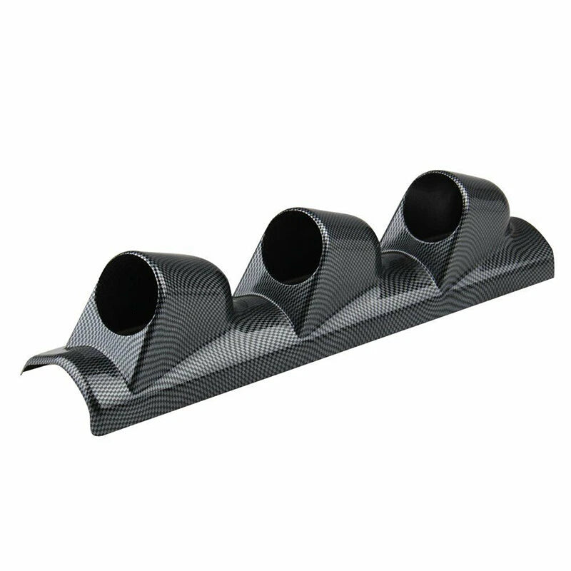 2" LHD Car Pillar Triple Gauge Meter Mount Holder Pod Carbon Fiber