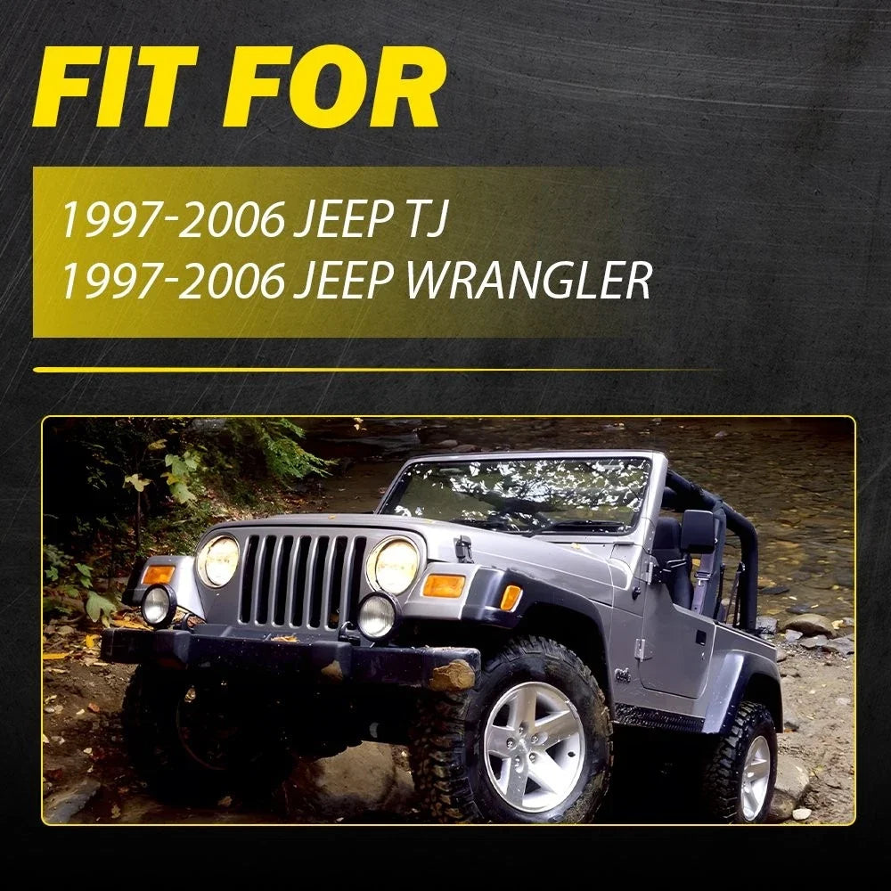 2Pcs Inner Door Handle Grab for Jeep Wrangler TJ (1997–2006) 5ES43DX9