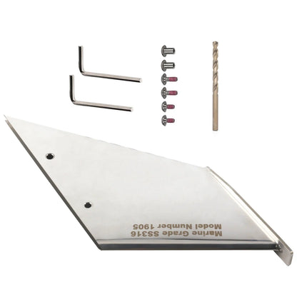 Stainless Steel Skeg Guard for Mercury 200-250HP Optimax & Pro XS (2000–2023)