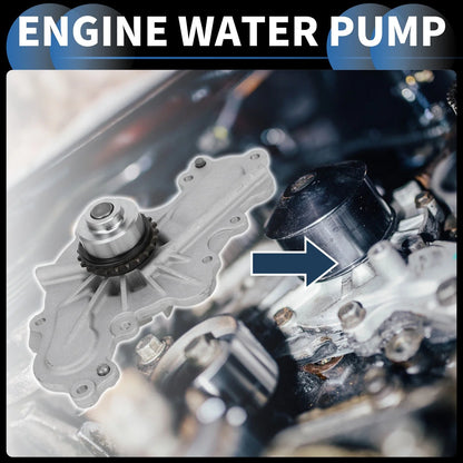 Water Pump for Ford Edge, Flex (2007–2010) No. 7T4Z8501B w/ Rubber Rings Kit