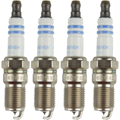 Set of 4 Bosch OE Fine Wire Double Iridium Spark Plugs for Chevy Ford Mazda