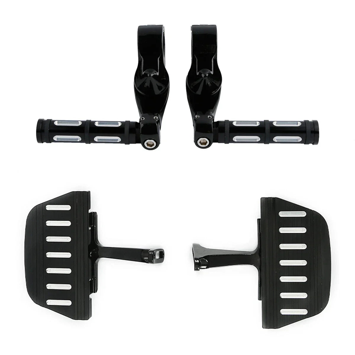 Rear Passenger Floorboards & Highway Foot Pegs for Harley Street Glide (93-25)