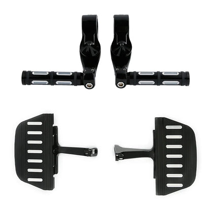 Rear Passenger Floorboards & Highway Foot Pegs for Harley Street Glide (93-25)