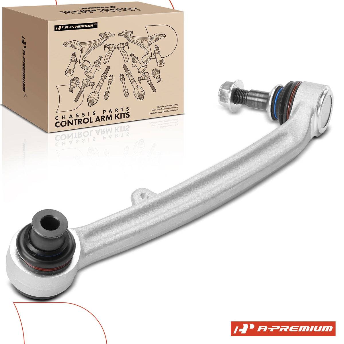 Front Left Lower Rearward Control Arm w/ Ball Joint for BMW E87 (2004–2011) 524-529, 524529, TC6797, X05CJ0248, 1027888, 31102283577, CMS101383
