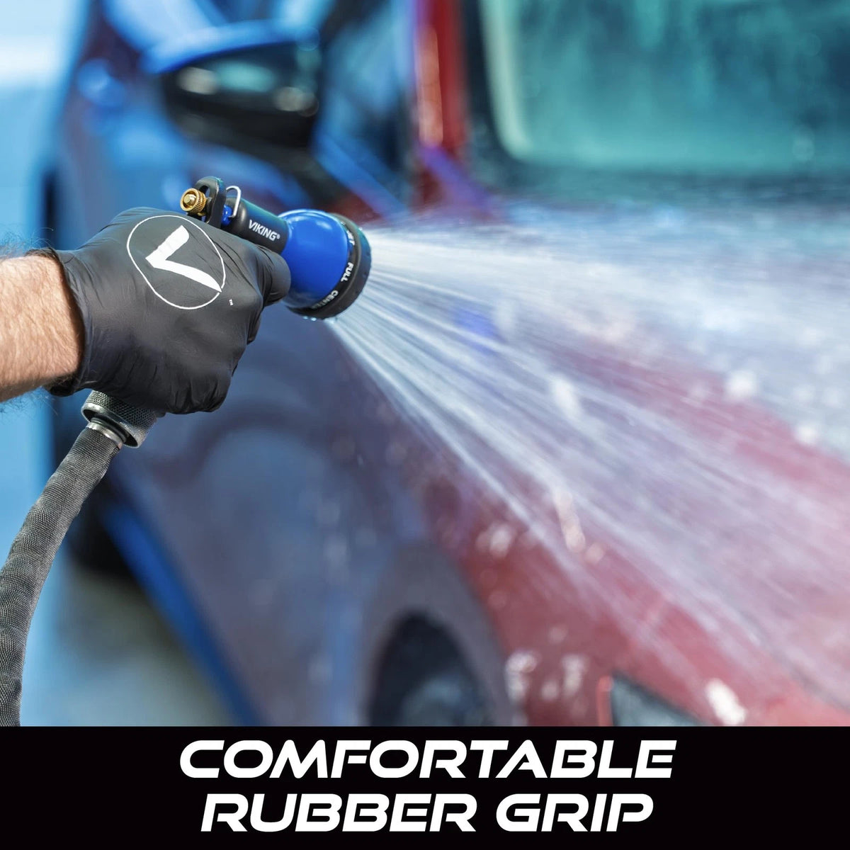 Adjustable Heavy Duty Hose Nozzle with 8 Spray Patterns