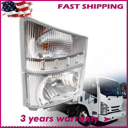 Right Passenger Headlight + Corner Lamp for Isuzu NPR/NPR-HD/NQR/NRR (2008–2020) 8975851712