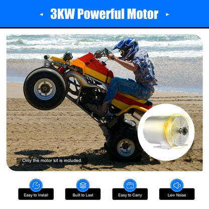 MX650 Brushless Motor Kit for Electric Bicycle E-Bike Dirt Bike (72V 3000W)