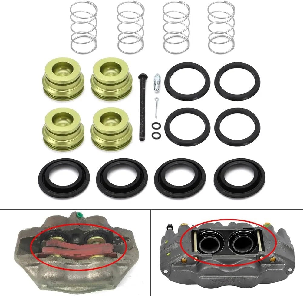 Set of 4 Piston Disc Brake Caliper Rebuild Kit for GM (5456008, 5455946)