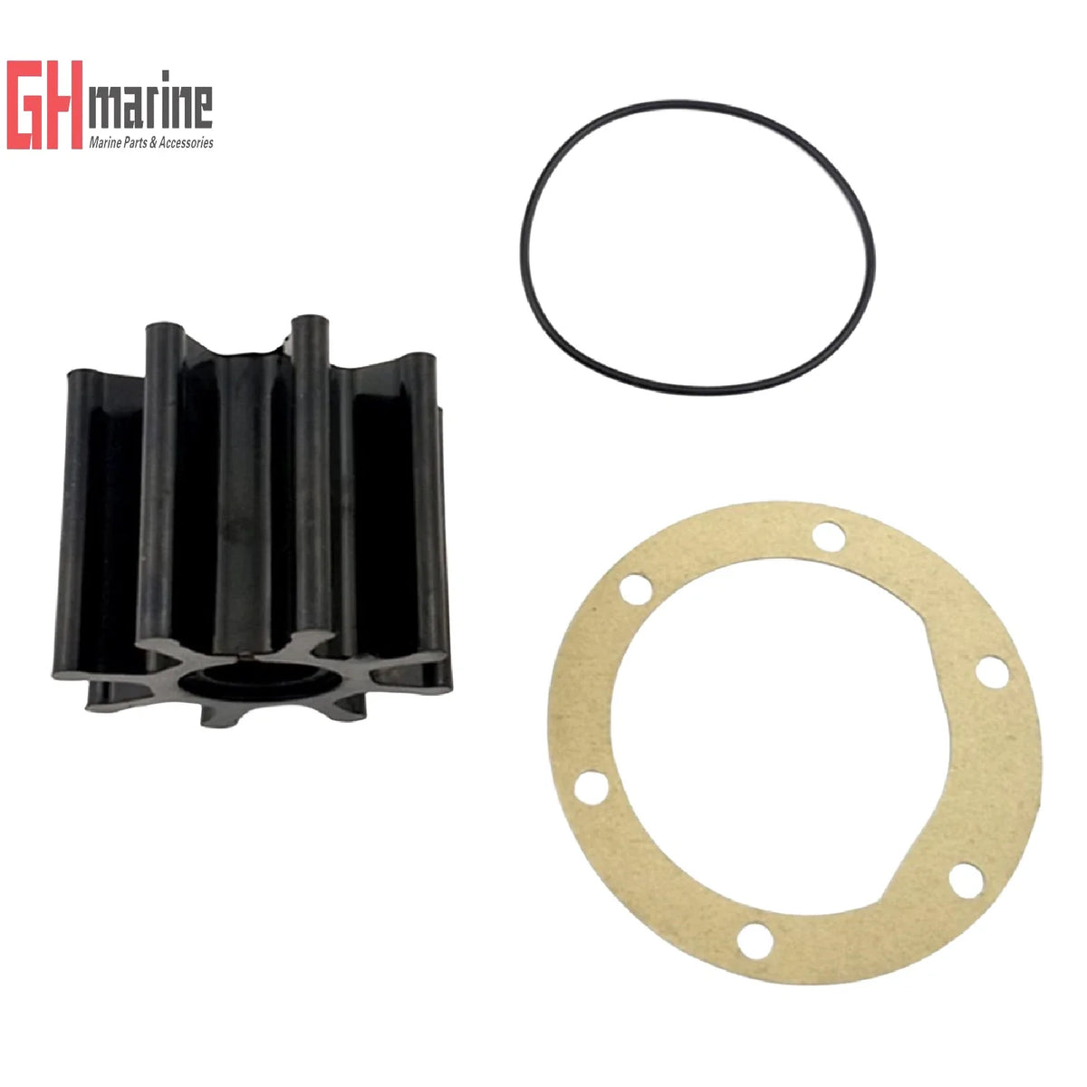 Flexible Raw Water Pump Impeller Kit for Mercury Marine 4 Cyl Inboard