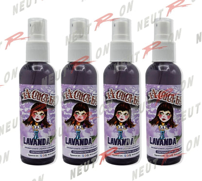 Set of 4 Lavender Car Air Freshener Sprays for Universal Use (130ml)