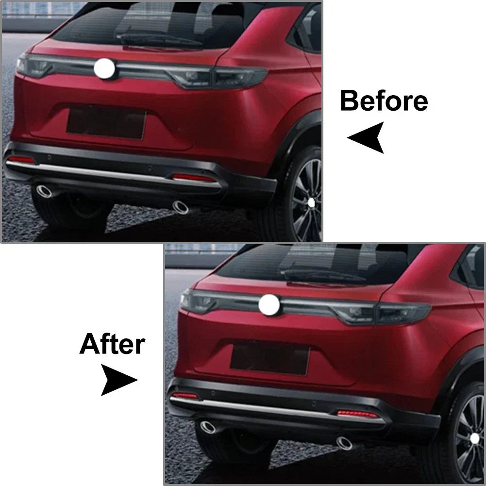Rear Fog Lamp Brake Light Dynamic Turn Signal Reflector for Honda