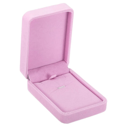 Velvet Necklace Box for Jewelry Storage (Single Slot, Vintage Style)