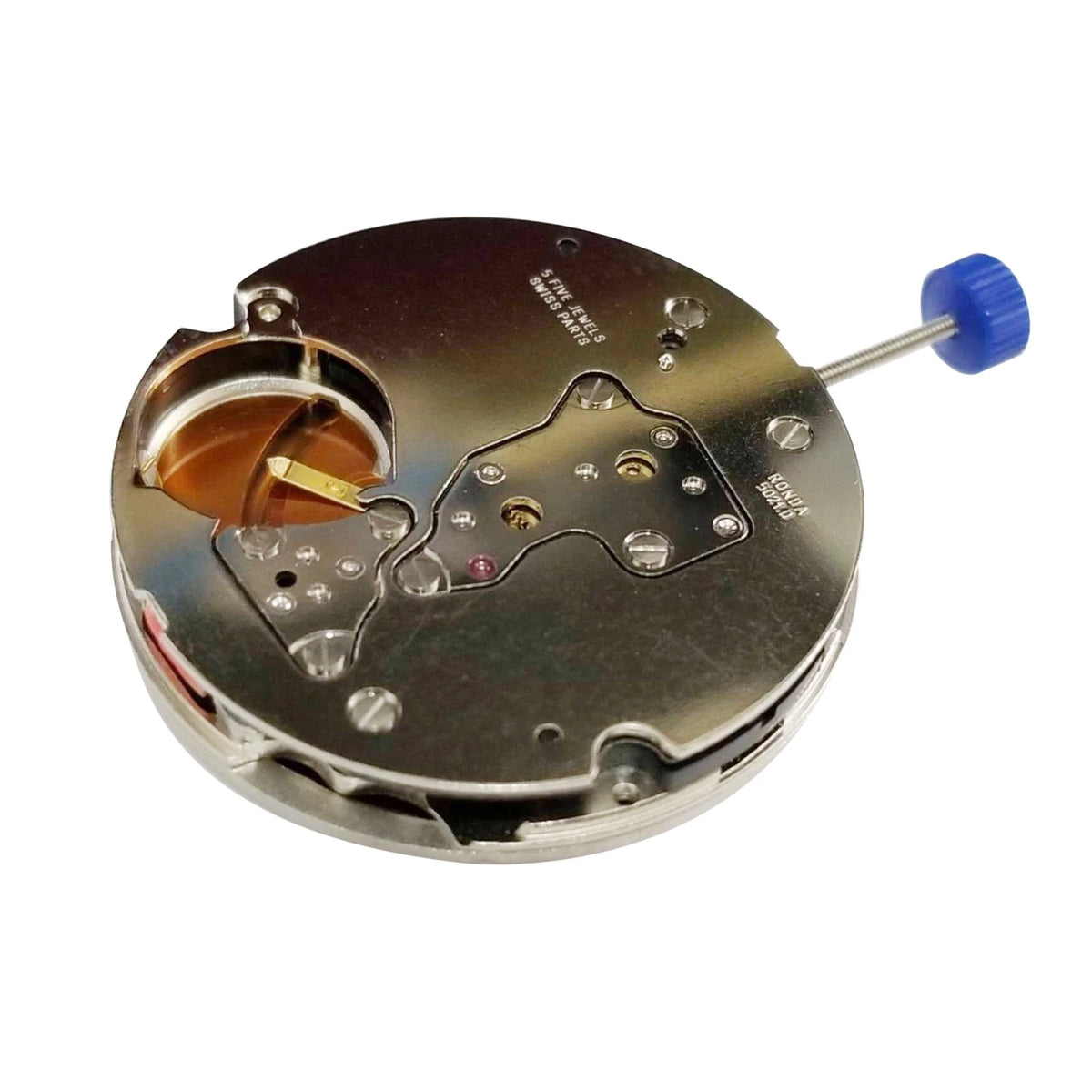 Quartz Watch Movement with Battery 5 Hands Single Calendar for Ronda 5021.D