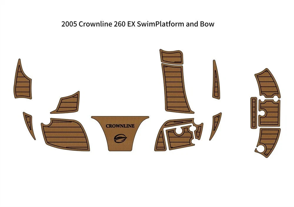 EVA Foam Teak Decking Flooring for Crownline 260 EX (2005)
