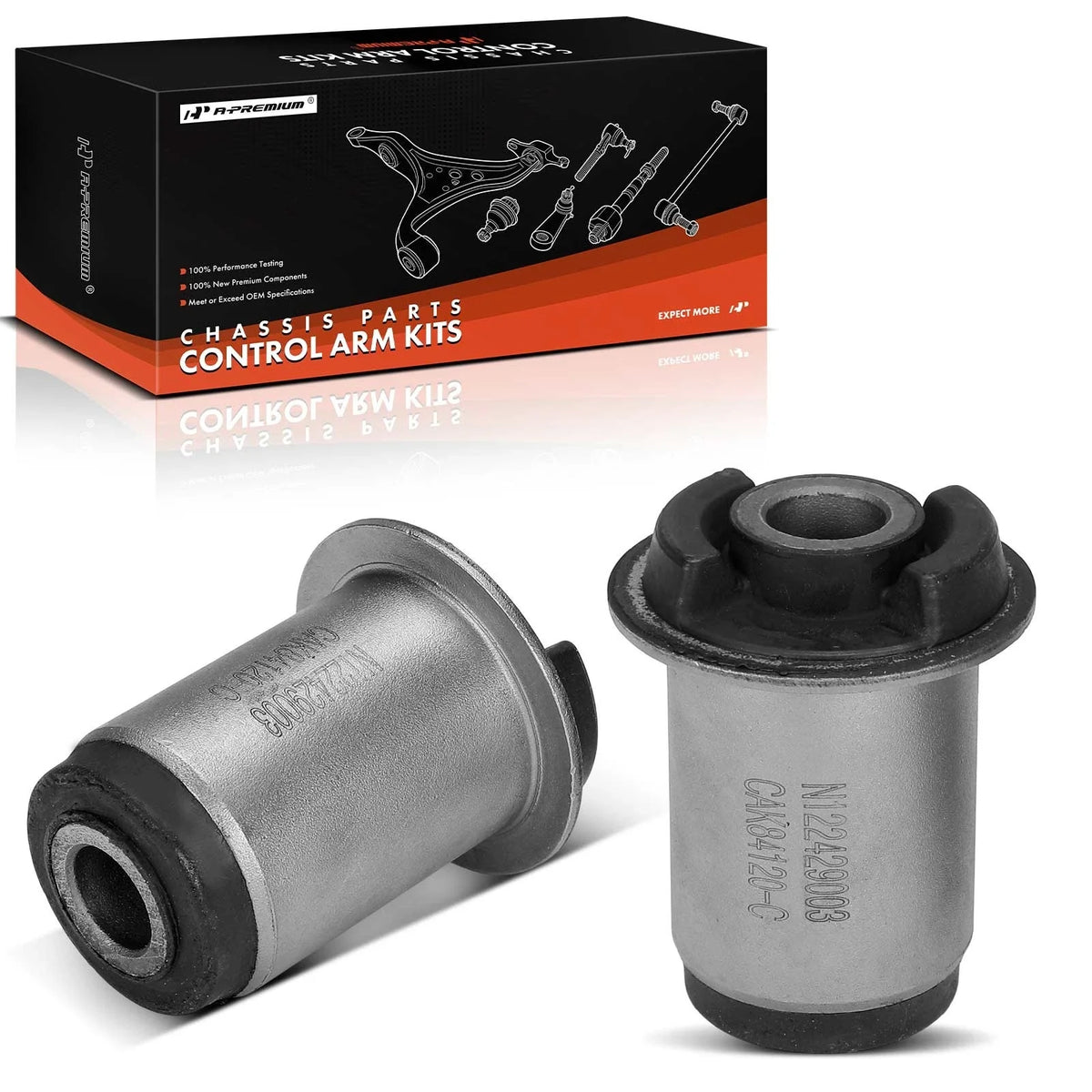 2X Front Lower Control Arm Bushing for Dodge Grand Caravan (2008–2020)