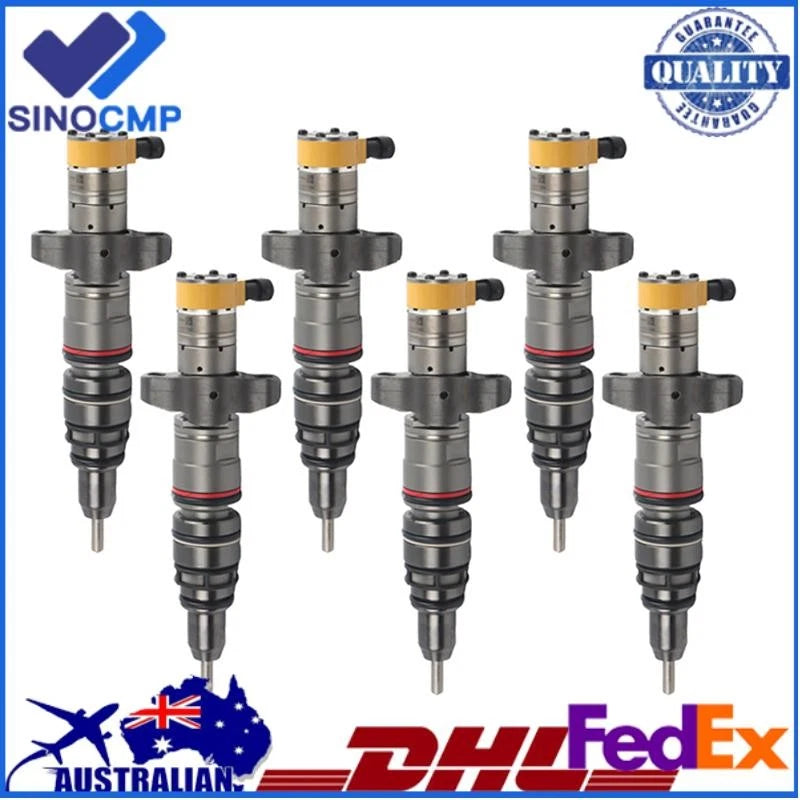 6PCS Fuel Injector for CAT C9 Engine (D6R Tractor, 973C Track)