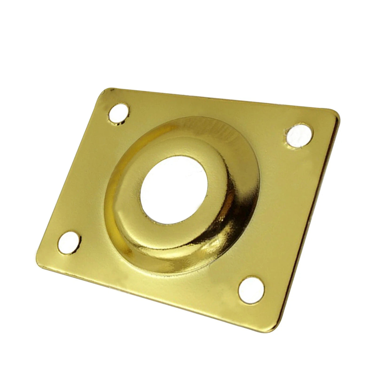 Guitar Output Metal Jack Plate Square with Screws for Electric Bass Guitar