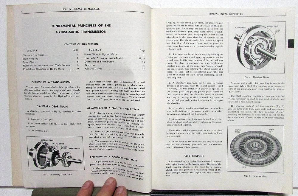 Hydra-Matic Transmission Service Manual for Pontiac (1960)