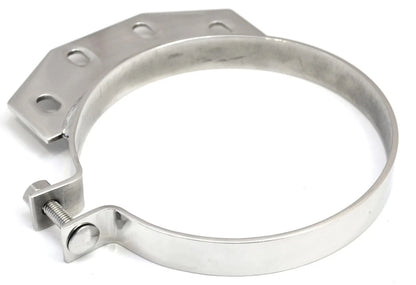 Exhaust Stack Mount Bracket for Peterbilt Unibilt Ultra Cab (Chrome, 10293)