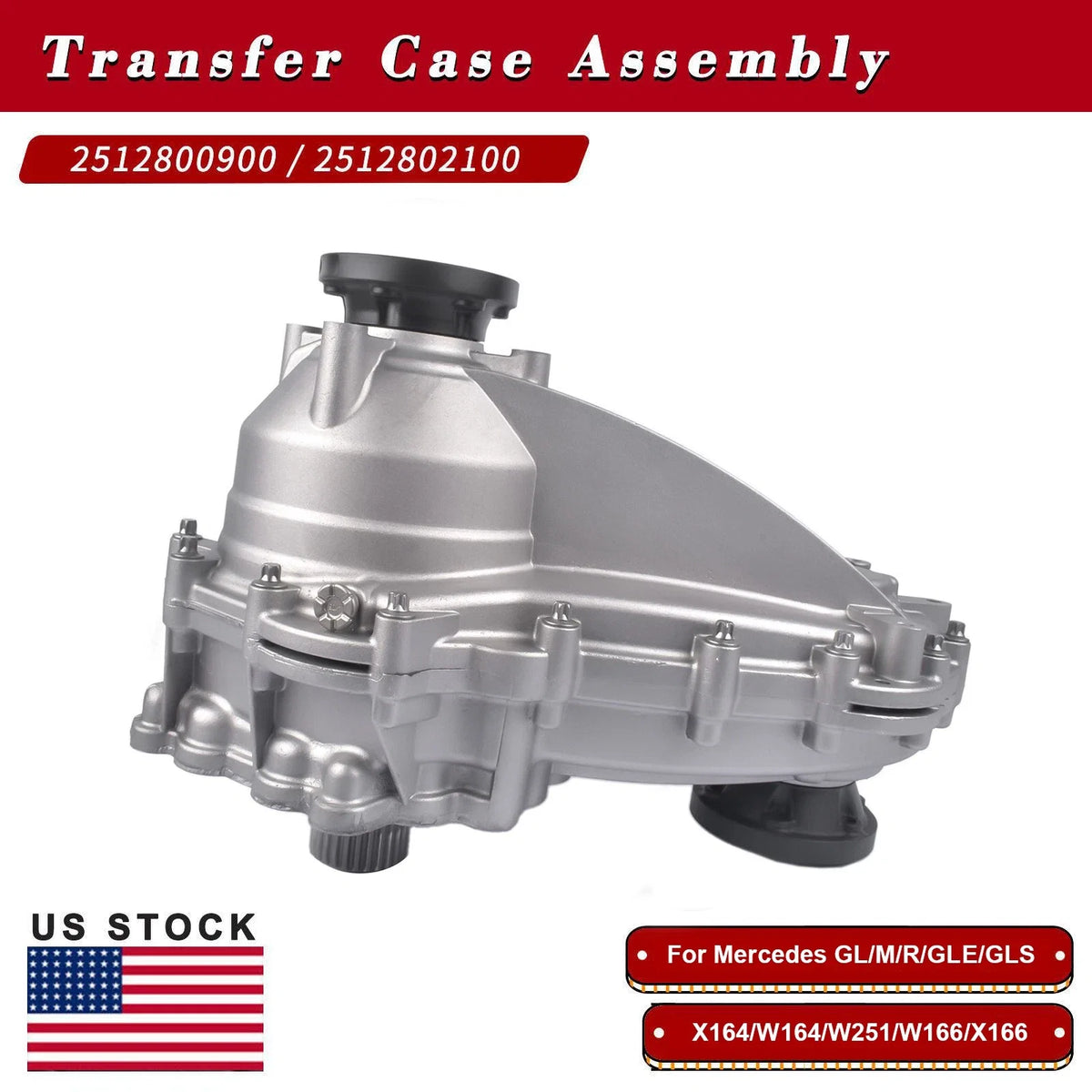 Transfer Case Assembly for Mercedes Benz ML350 ML550 GL550 GL450 R350 (2006–2011) 2512802900