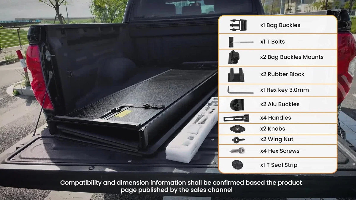 Hard Quad-Fold Tonneau Cover for Ram 1500 (2009–2026) 5.7/5.8ft