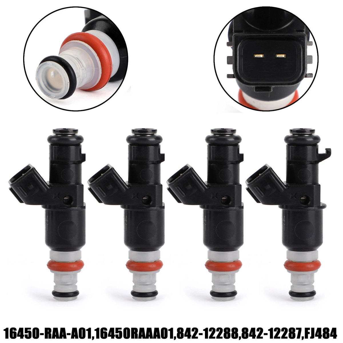 4X Fuel Injectors for Honda Accord 2003–2007 16450RAAA01 C199-A051-4PCS